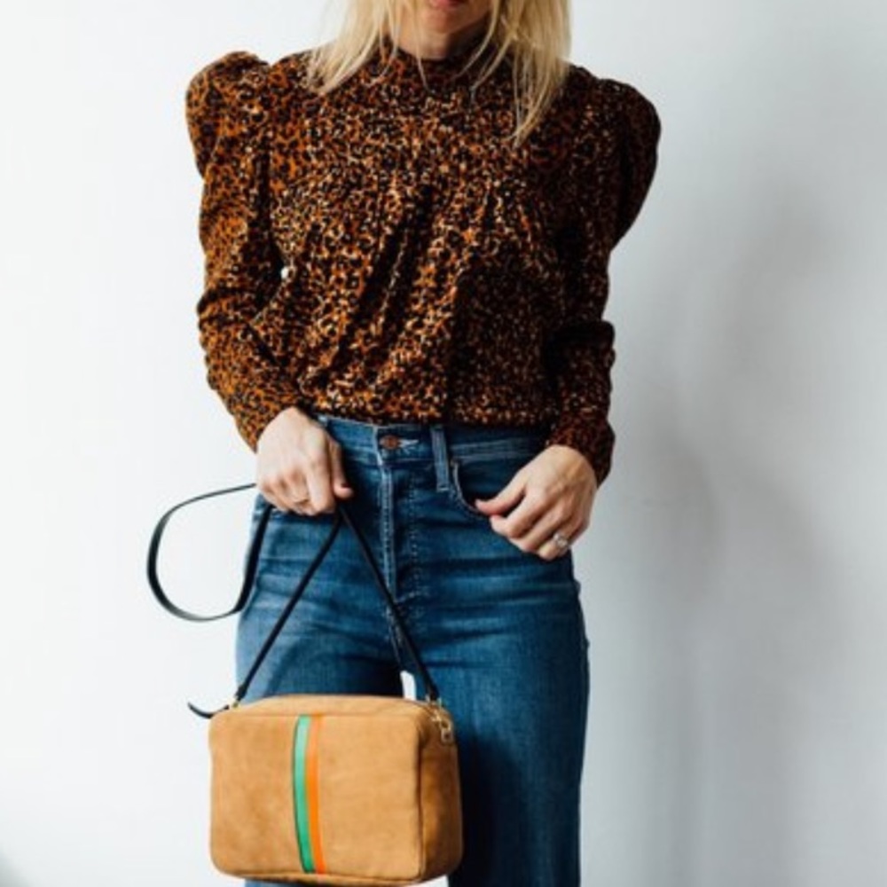 ULLA JOHNSON Vesna Multi Puff Sleeve Blouse 4 $275 - Picture 2 of 8